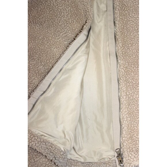 H&M Warm & Cozy Sherpa Teddy Jacket in Beige (XXL) - Picture 7 of 11
